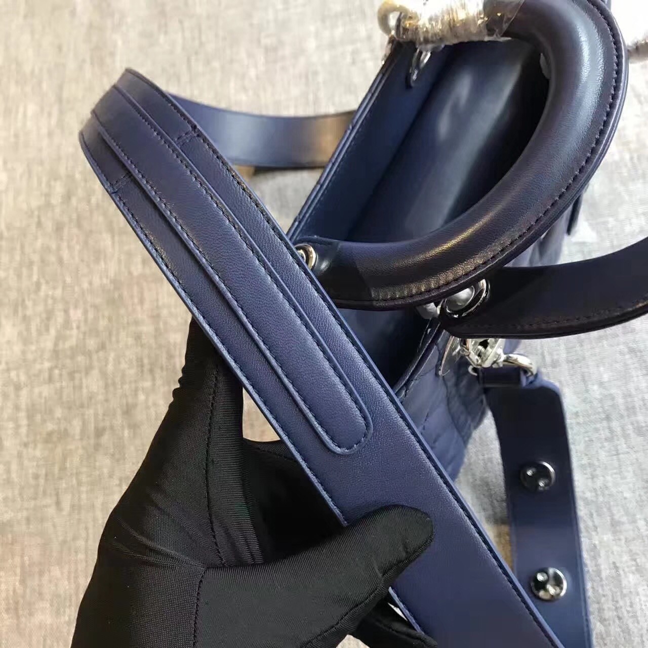 D*or my lady D*or bag in sapphire lambskin