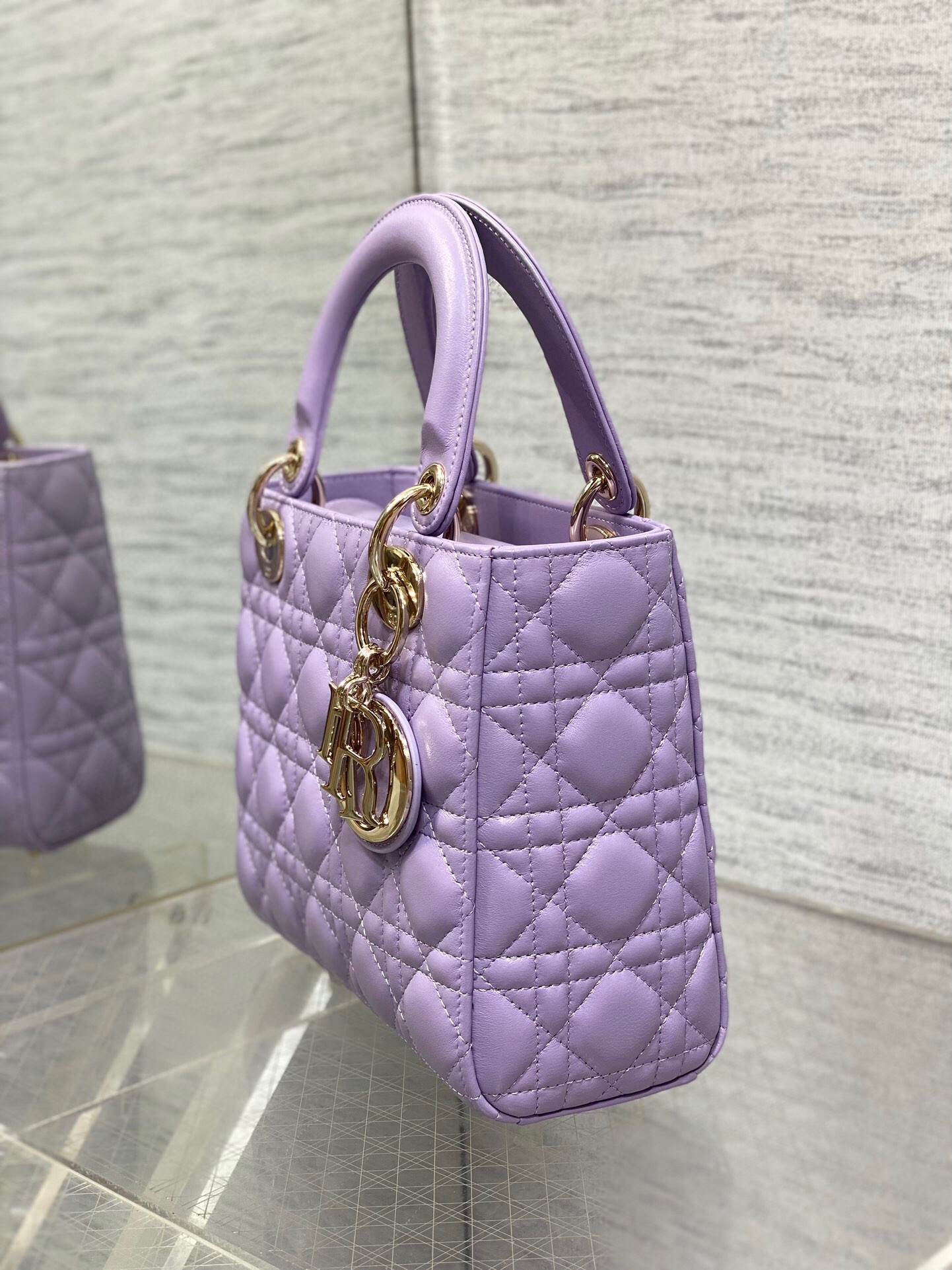 D*or small lady D*or my abcD*or bag in lilas lambskin