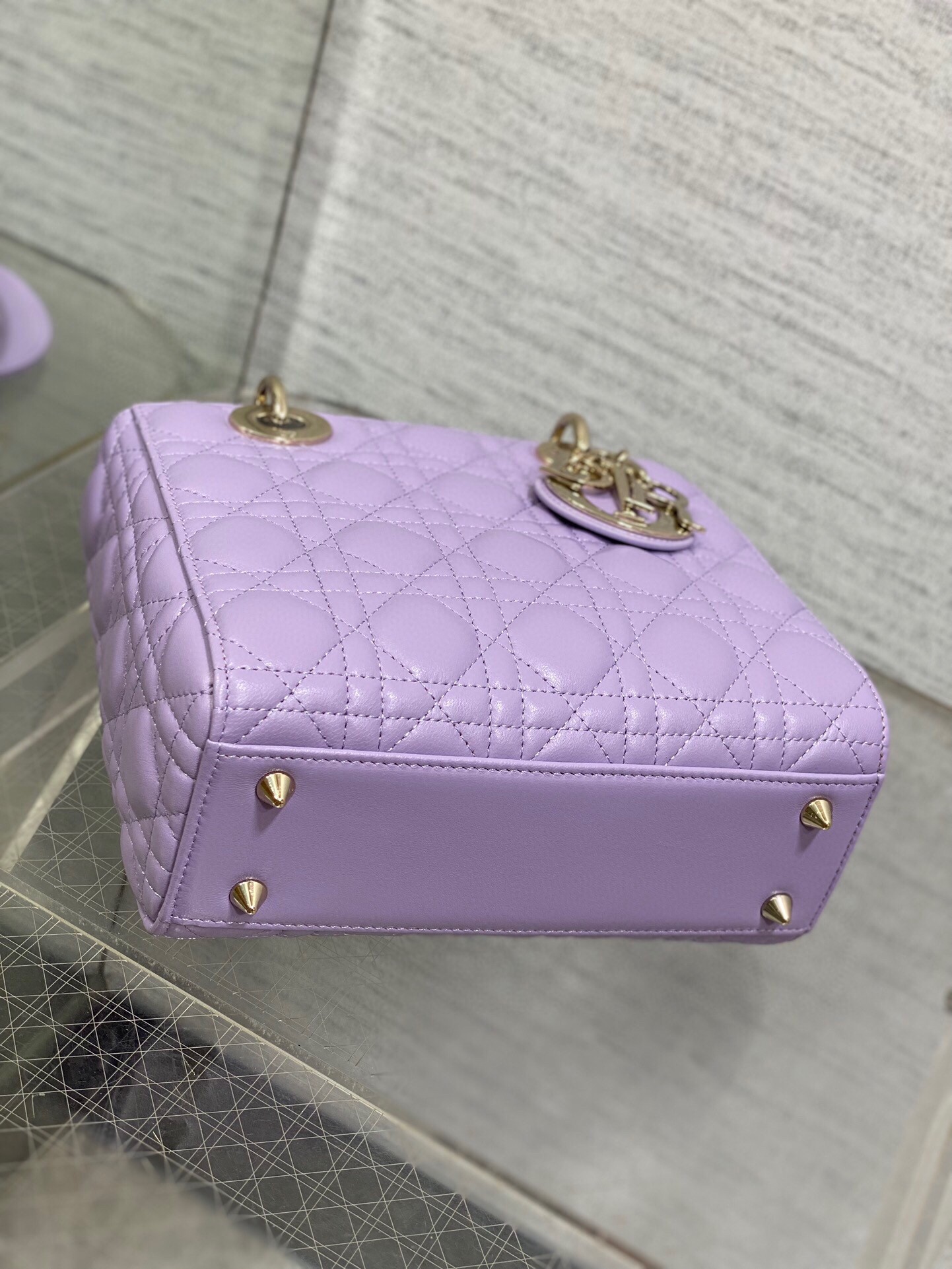 D*or small lady D*or my abcD*or bag in lilas lambskin