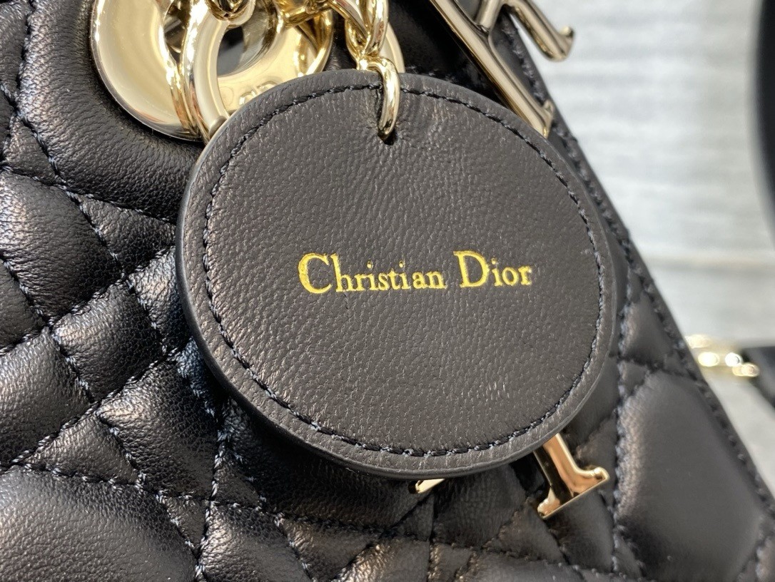 D*or small lady D*or my abcD*or bag in black lambskin