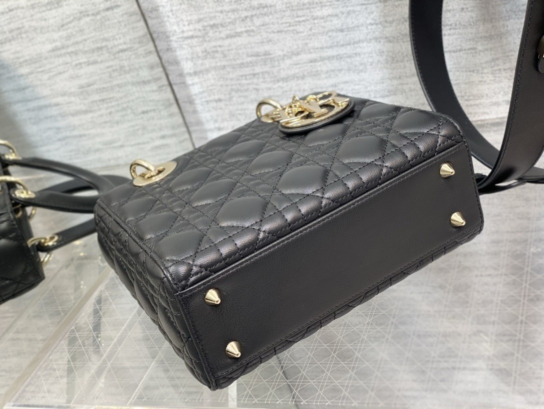 D*or small lady D*or my abcD*or bag in black lambskin