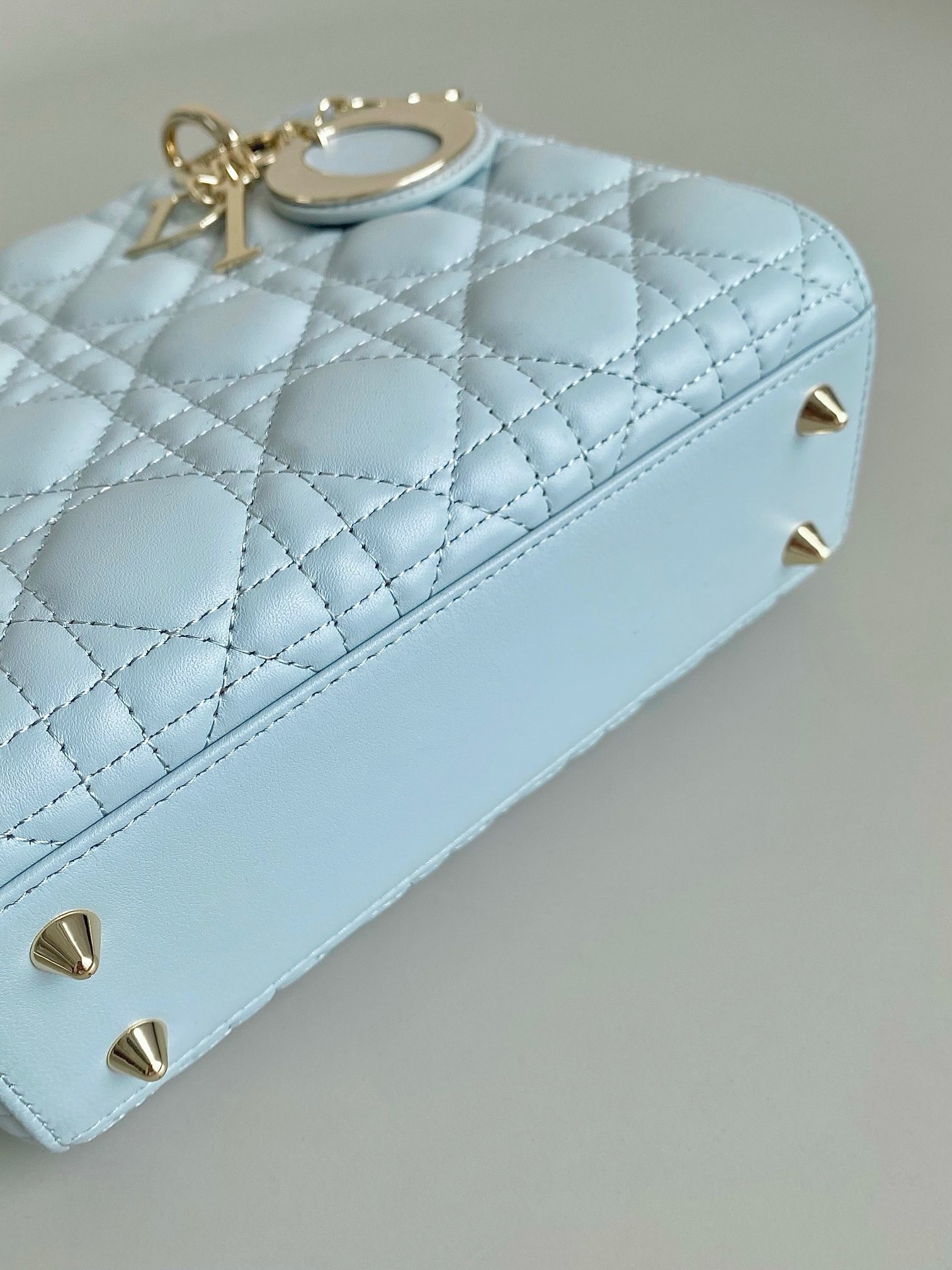 D*or small lady D*or my abcD*or bag in placid blue lambskin