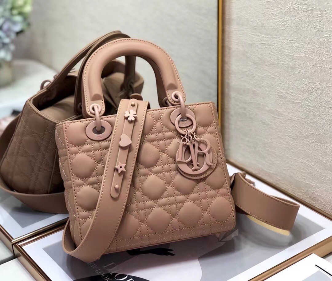 D*or lady D*or my abcD*or bag in blush ultra matte calfskin