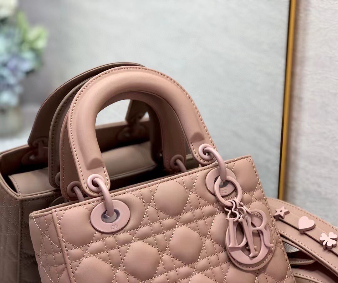 D*or lady D*or my abcD*or bag in blush ultra matte calfskin