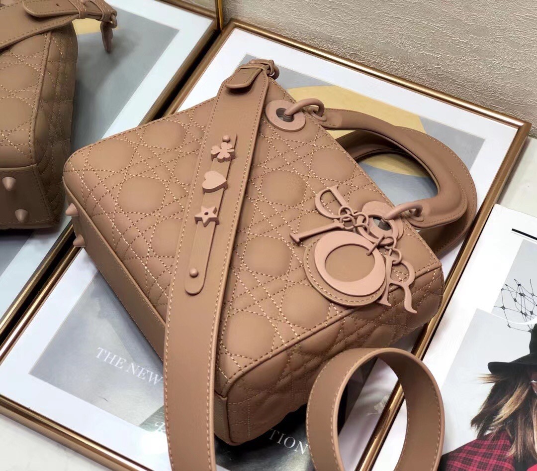 D*or lady D*or my abcD*or bag in blush ultra matte calfskin