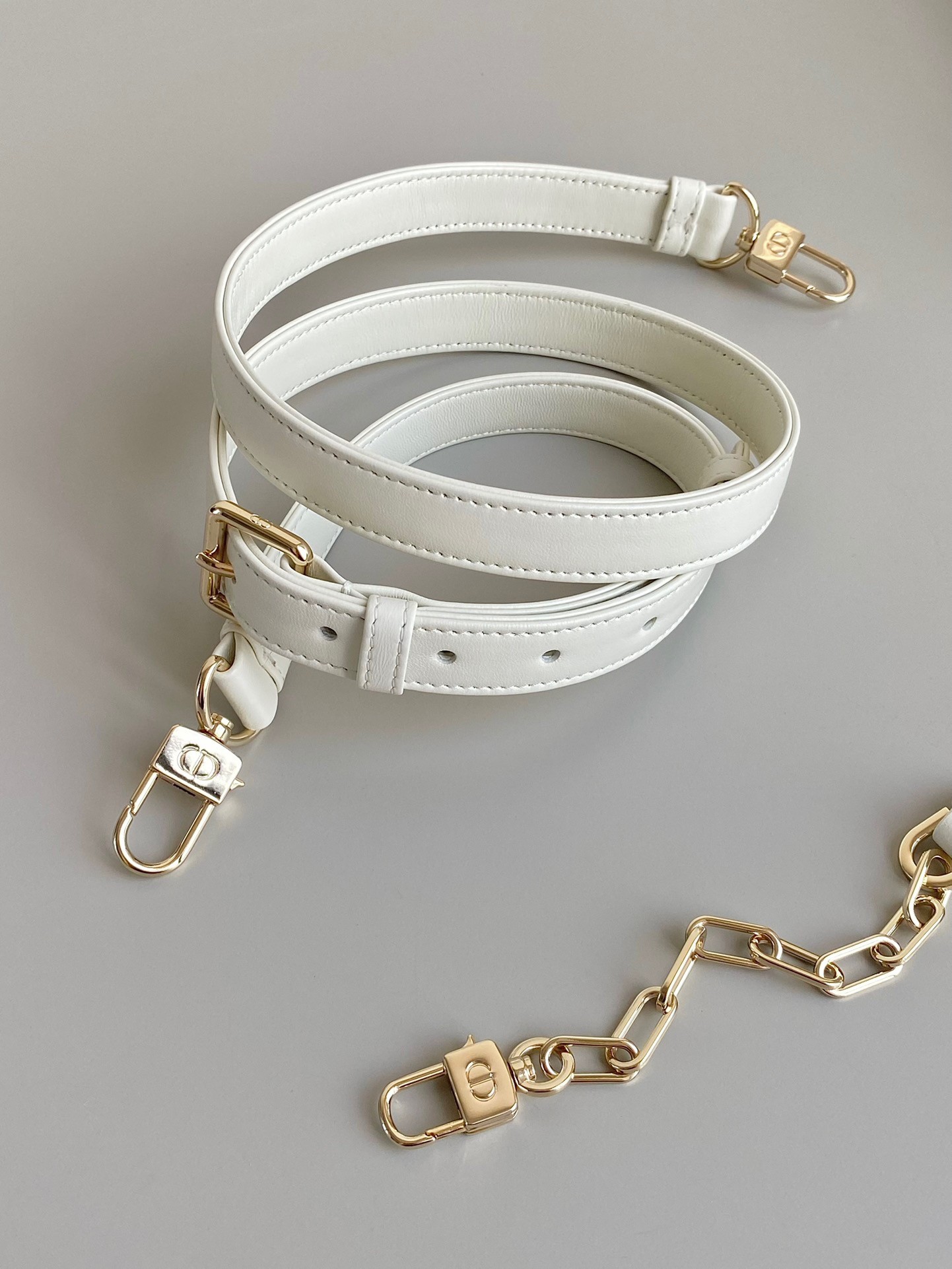D*or lady d-joy small bag in white cannage lambskin