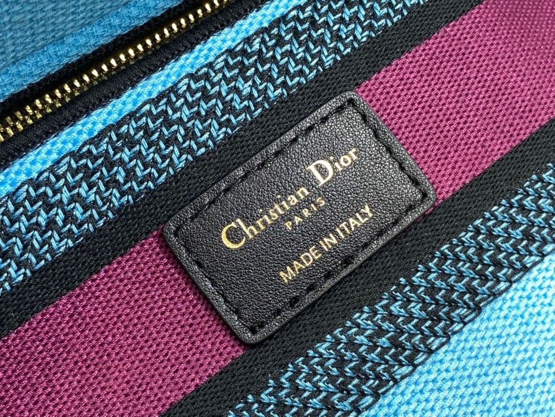 D*or lady d-lite medium bag in multicolor toile de jouy voyage embroidery
