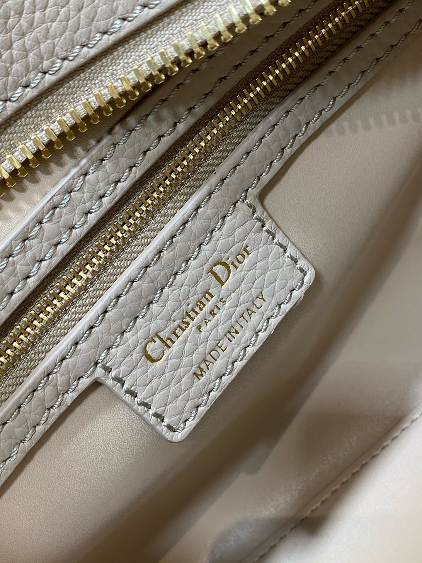 D*or medium lady d-sire my abcD*or bag in beige bull leather