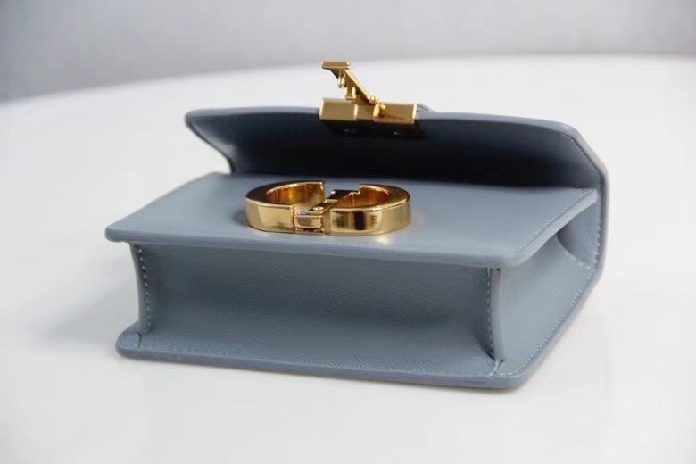 D*or micro 30 montaigne bag in grey calfskin