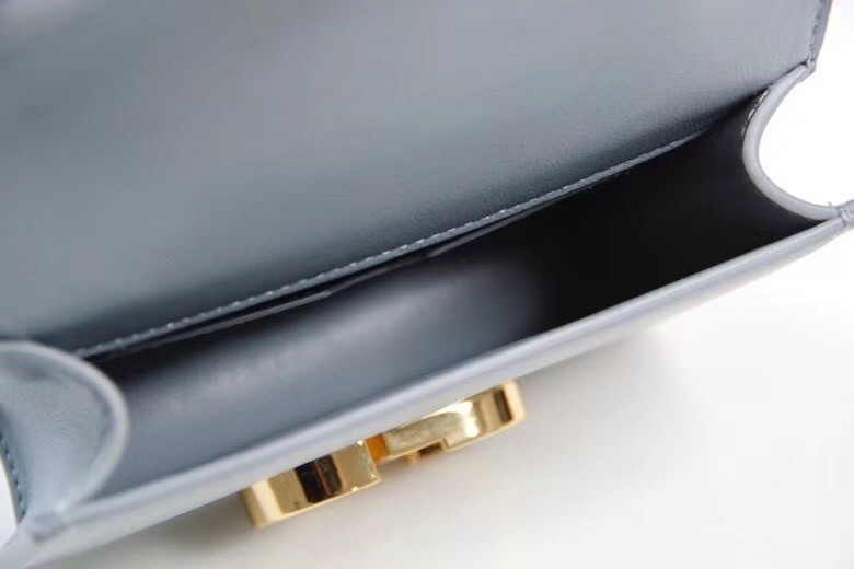 D*or micro 30 montaigne bag in grey calfskin