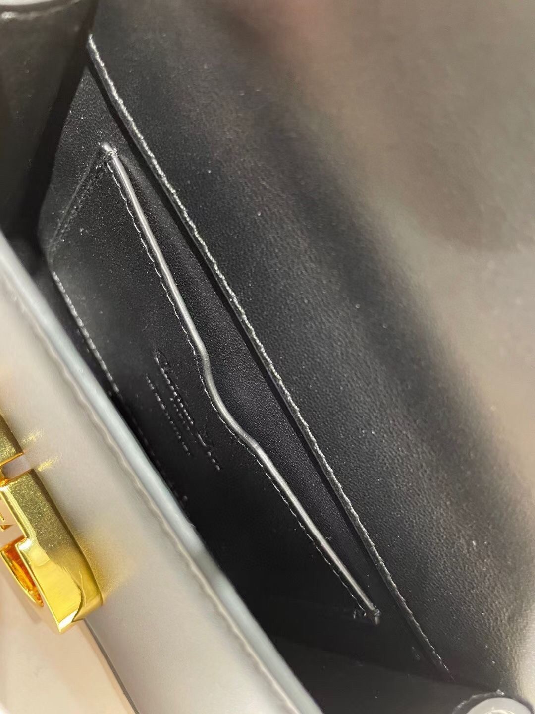 D*or micro 30 montaigne bag in black calfskin
