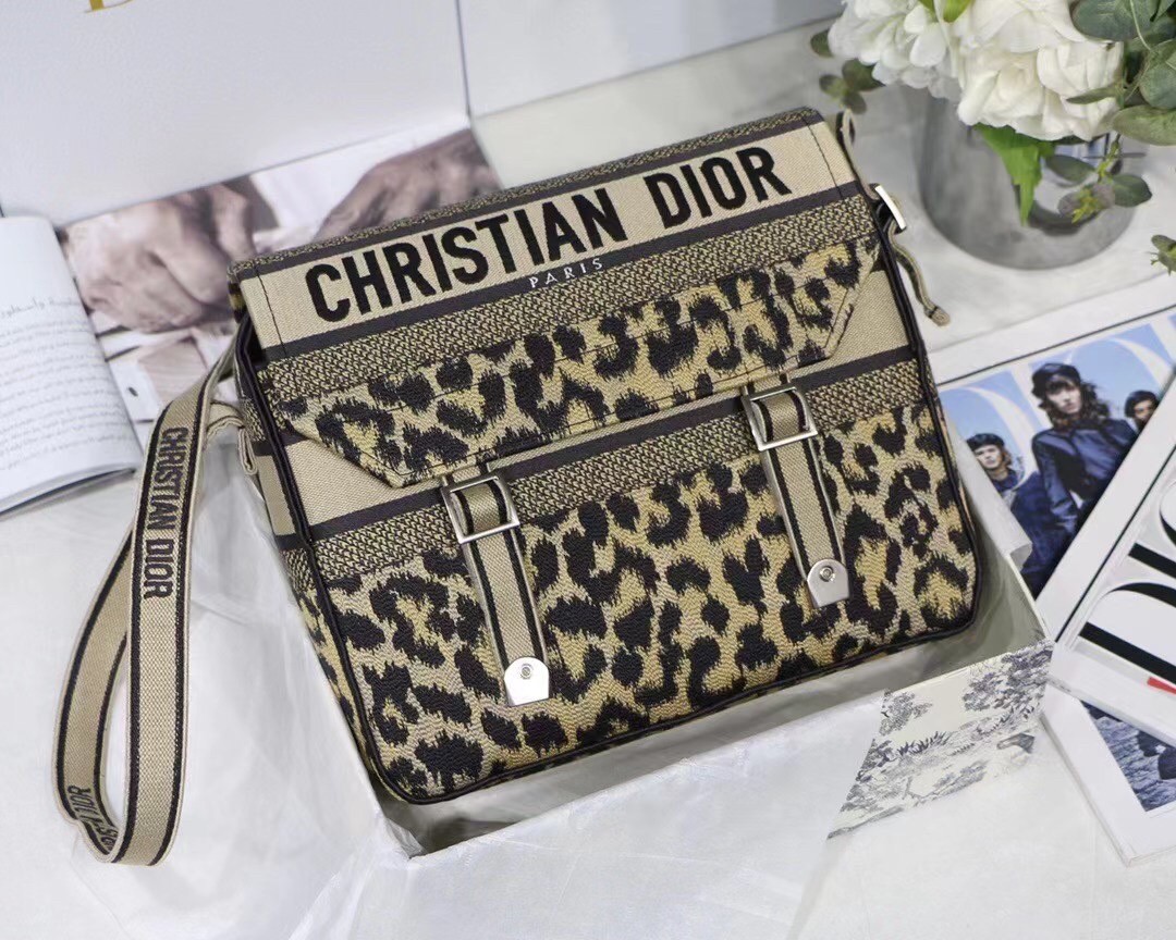 D*or D*orcamp bag in beige multicolor mizza embroidery