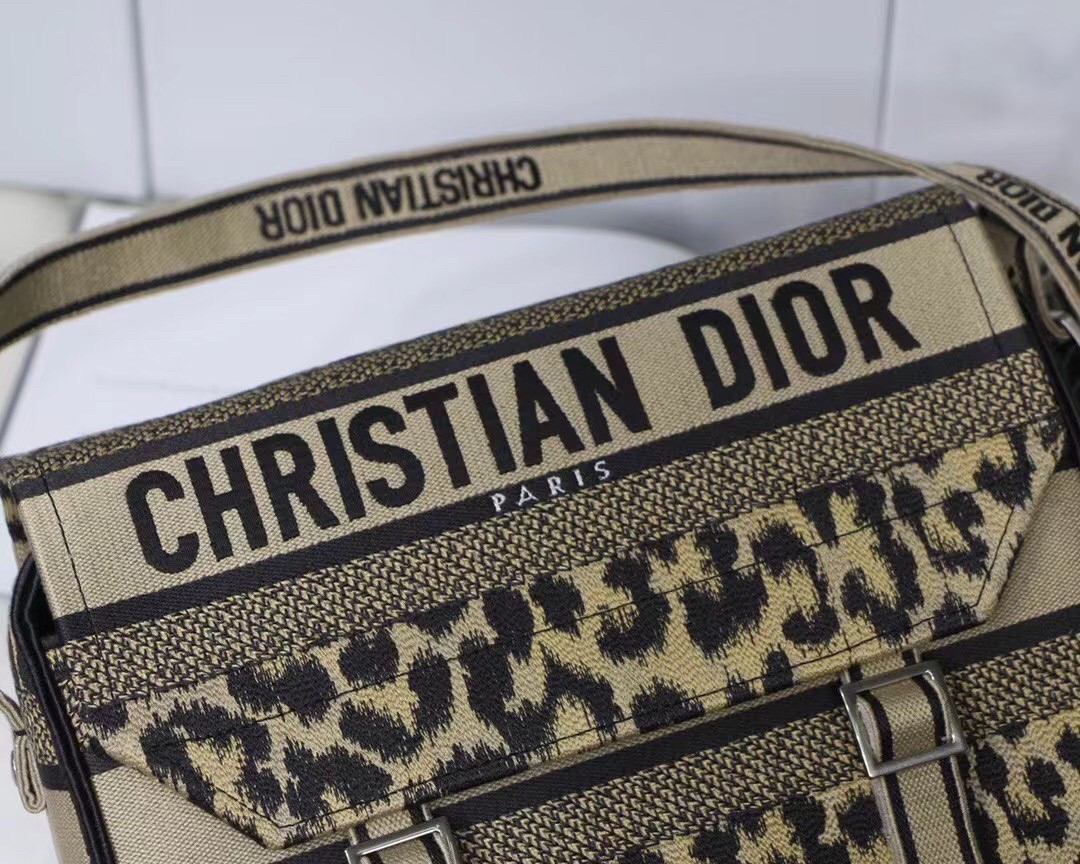 D*or D*orcamp bag in beige multicolor mizza embroidery