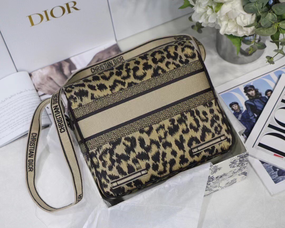 D*or D*orcamp bag in beige multicolor mizza embroidery