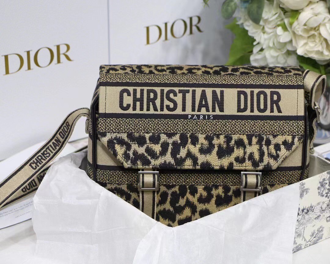 D*or D*orcamp bag in beige multicolor mizza embroidery