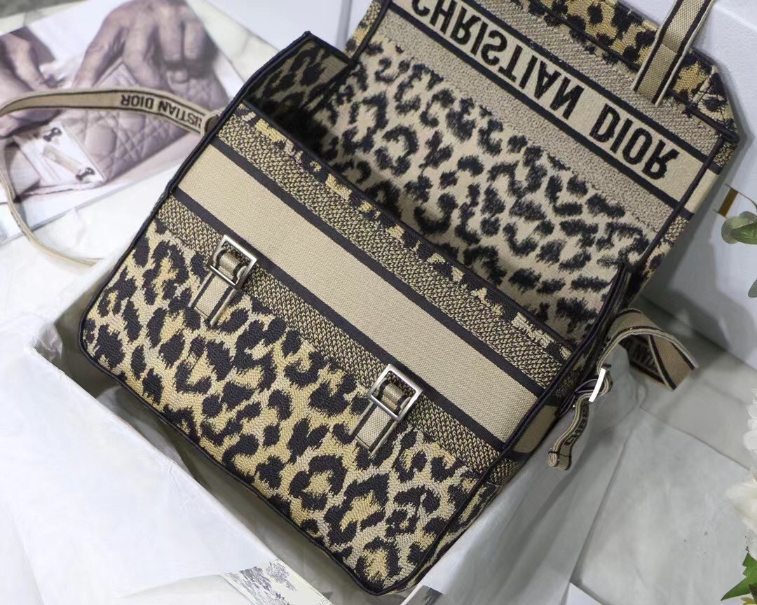 D*or D*orcamp bag in beige multicolor mizza embroidery