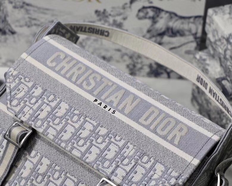 D*or D*orcamp messenger bag in grey oblique canvas