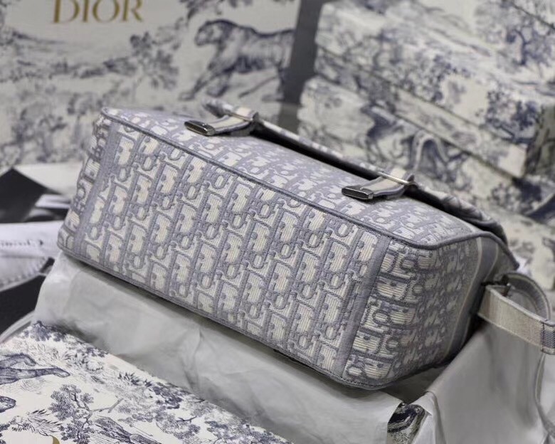 D*or D*orcamp messenger bag in grey oblique canvas