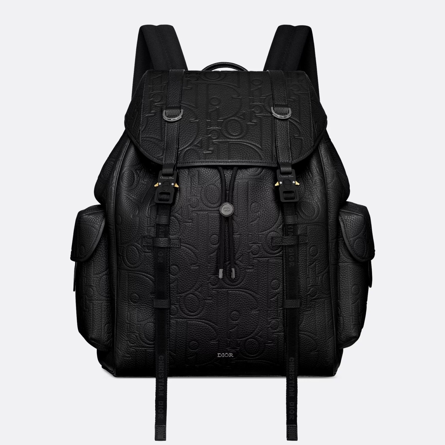 D*or hit the road backpack with flap in black gravity leather