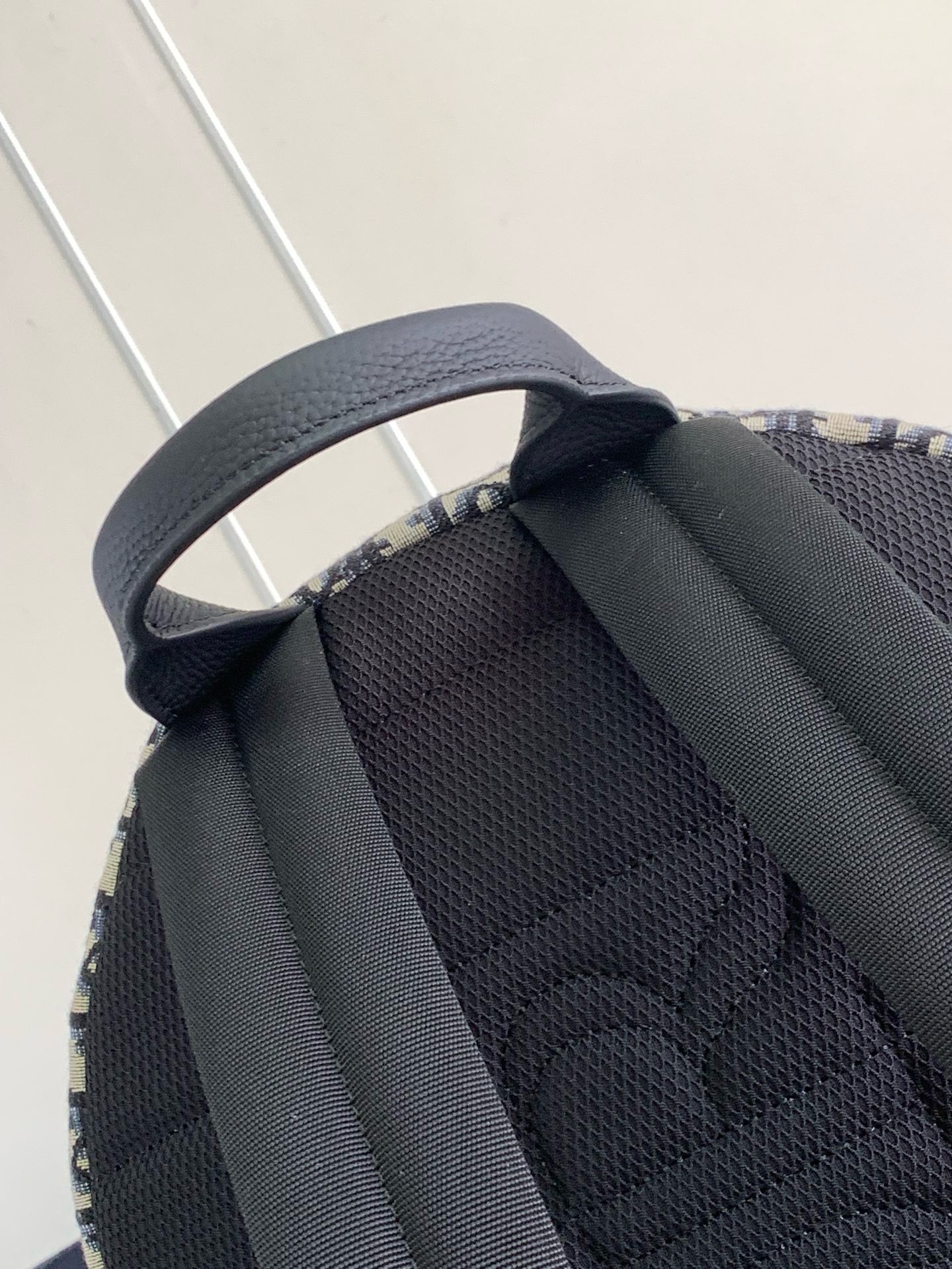 D*or 8 backpack in beige and black D*or oblique jacquard
