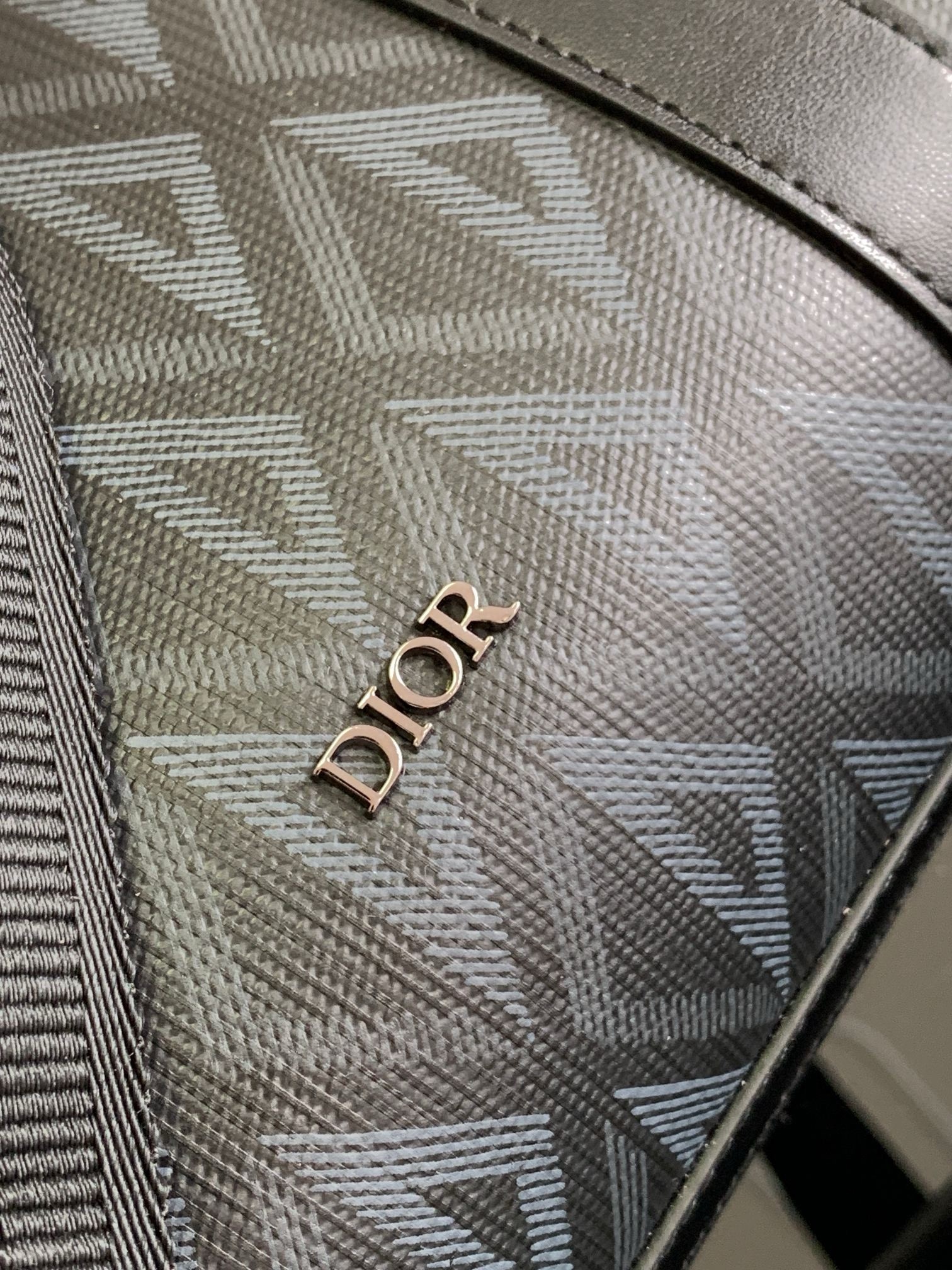 D*or lingot briefcase in black cd diamond canvas