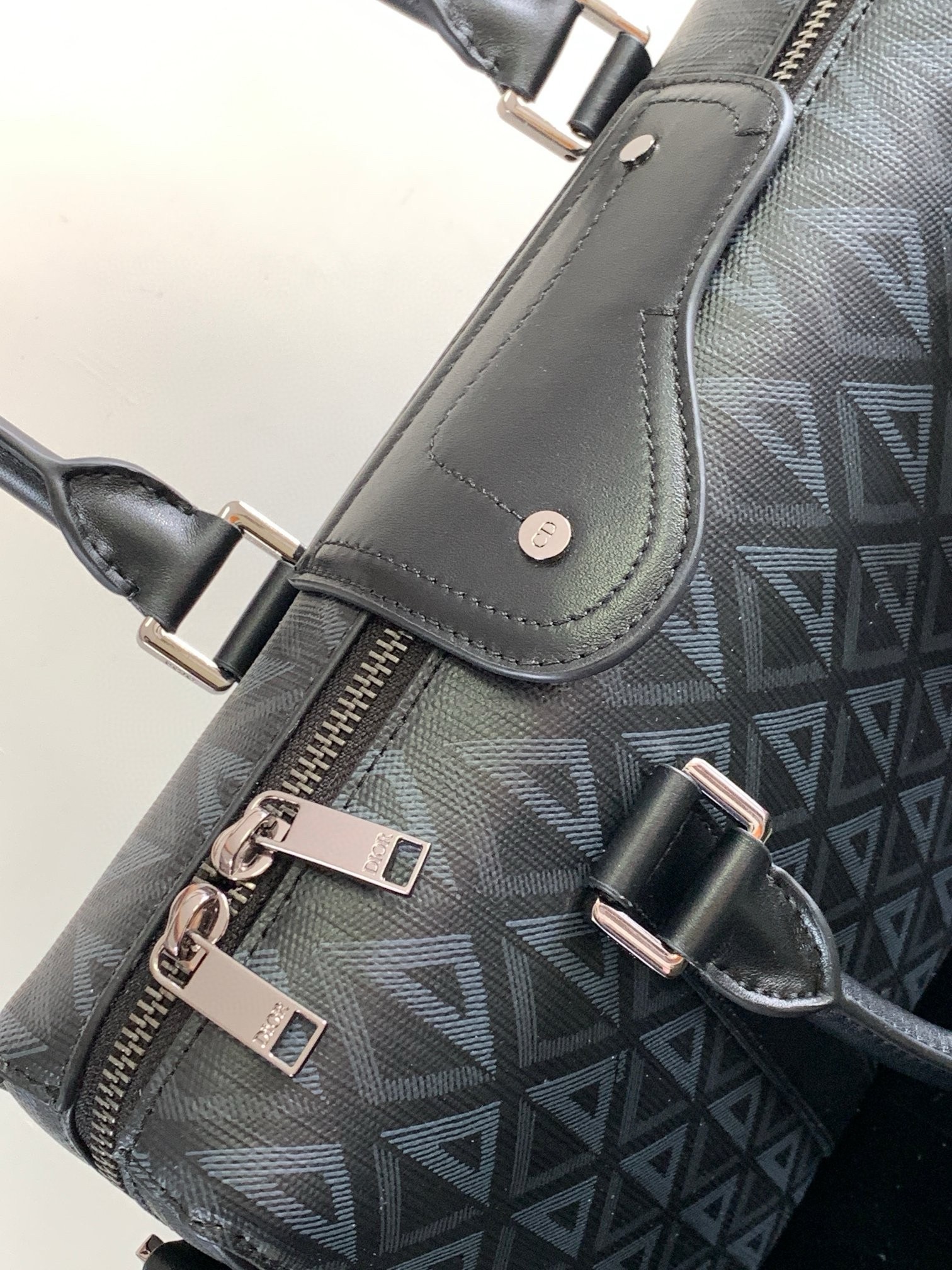 D*or lingot briefcase in black cd diamond canvas