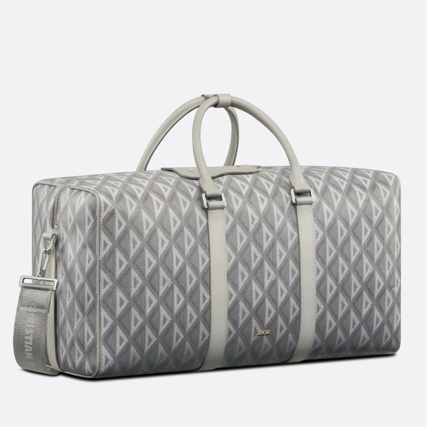 D*or lingot 50 duffle bag in gray cd diamond canvas