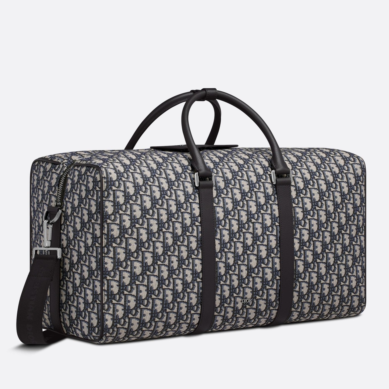 D*or lingot 50 duffle bag in black oblique jacquard