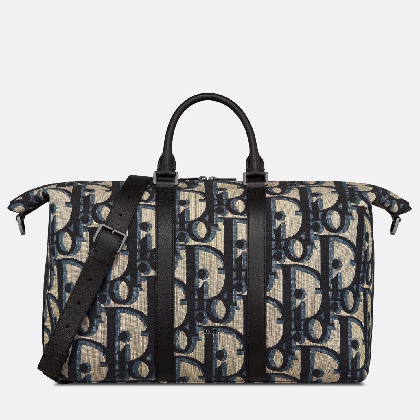 D*or weekender 40 bag in beige maxi D*or oblique jacquard