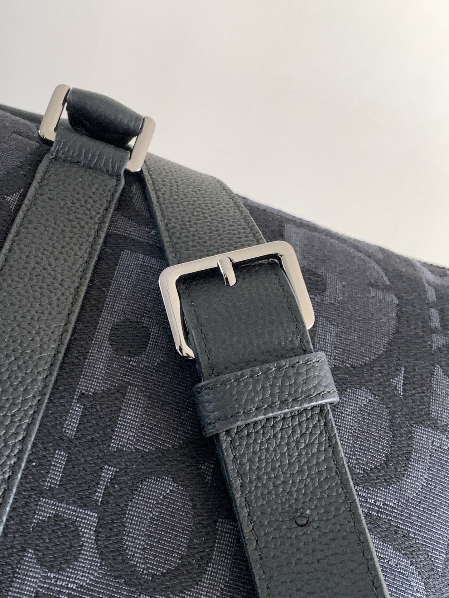 D*or weekender 40 bag in black maxi D*or oblique jacquard