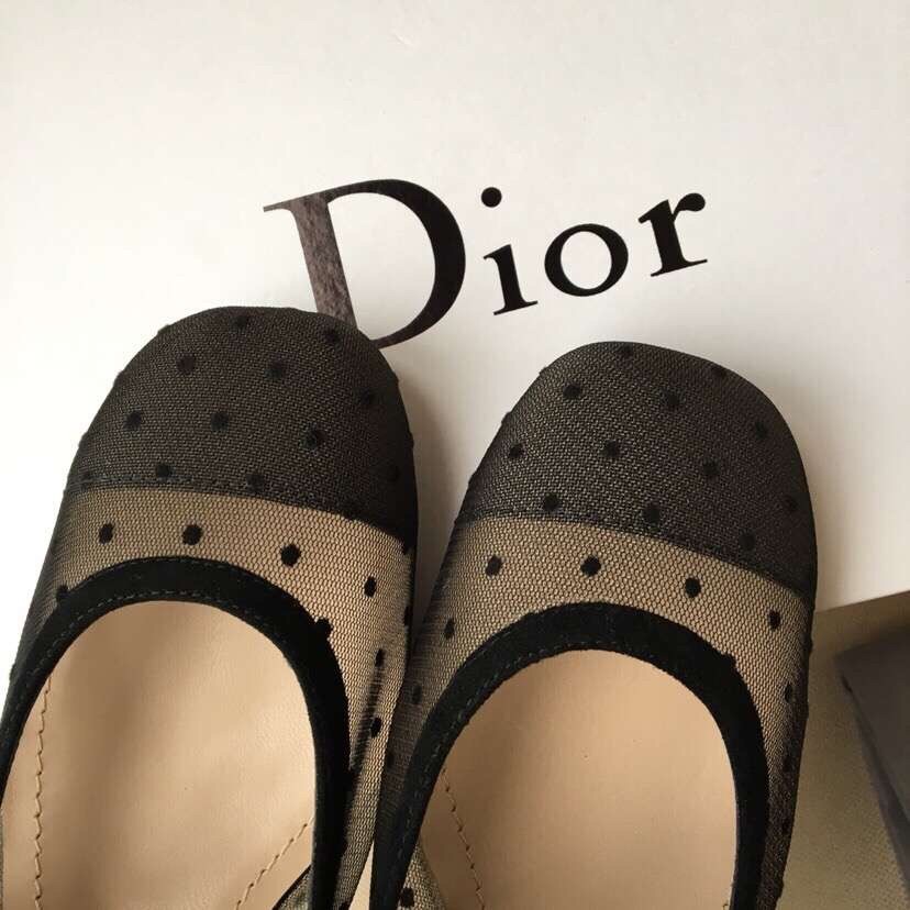 D*or baby-d ballet flats in black dotted swiss
