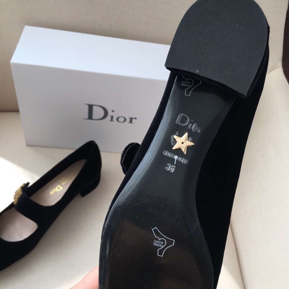 D*or baby-d ballet flats in black velvet