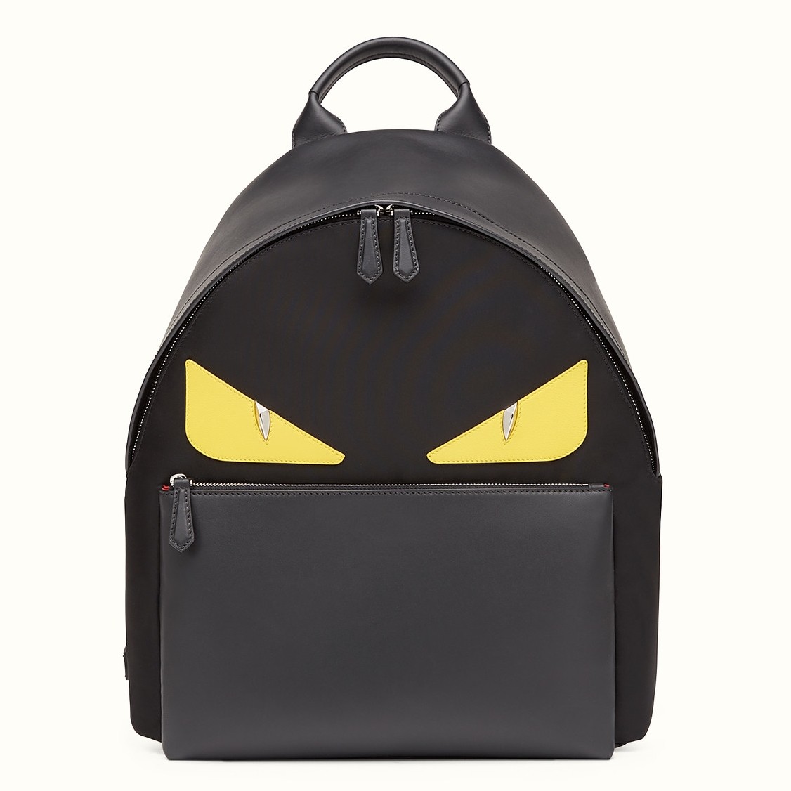 F**di black large bag bugs eye inserts backpack