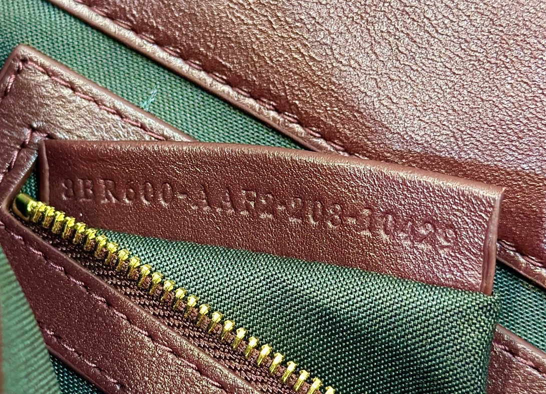 F**di medium baguette bag in burgundy ff nappa leather