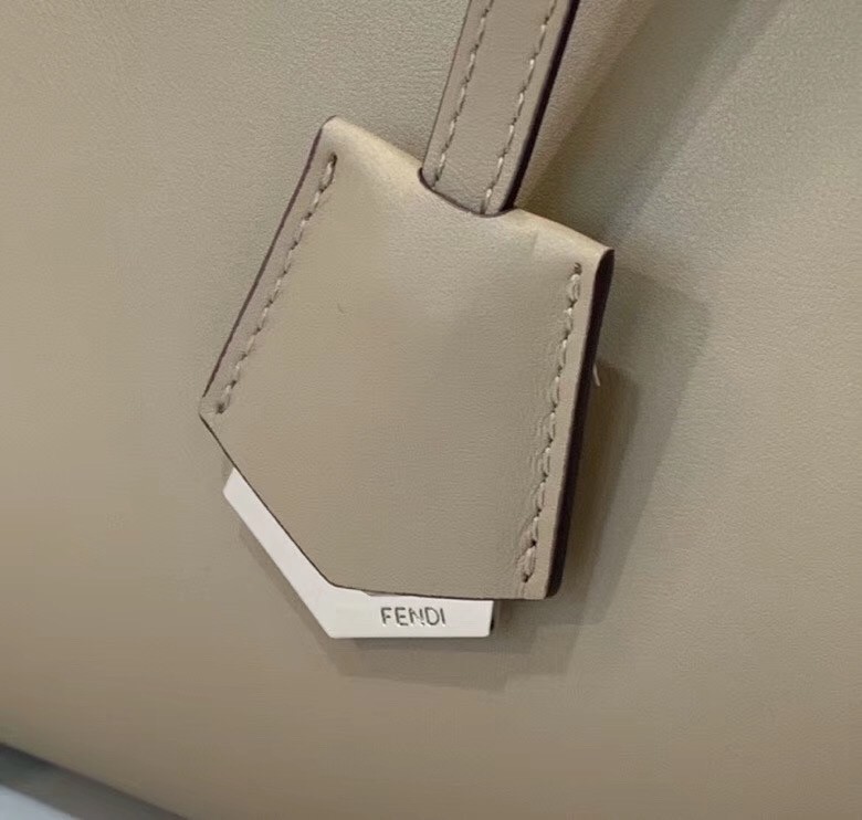 F**di by the way medium bag in grey calfskin