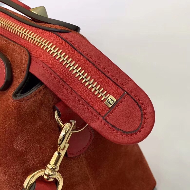 F**di by the way medium bag in piment suede
