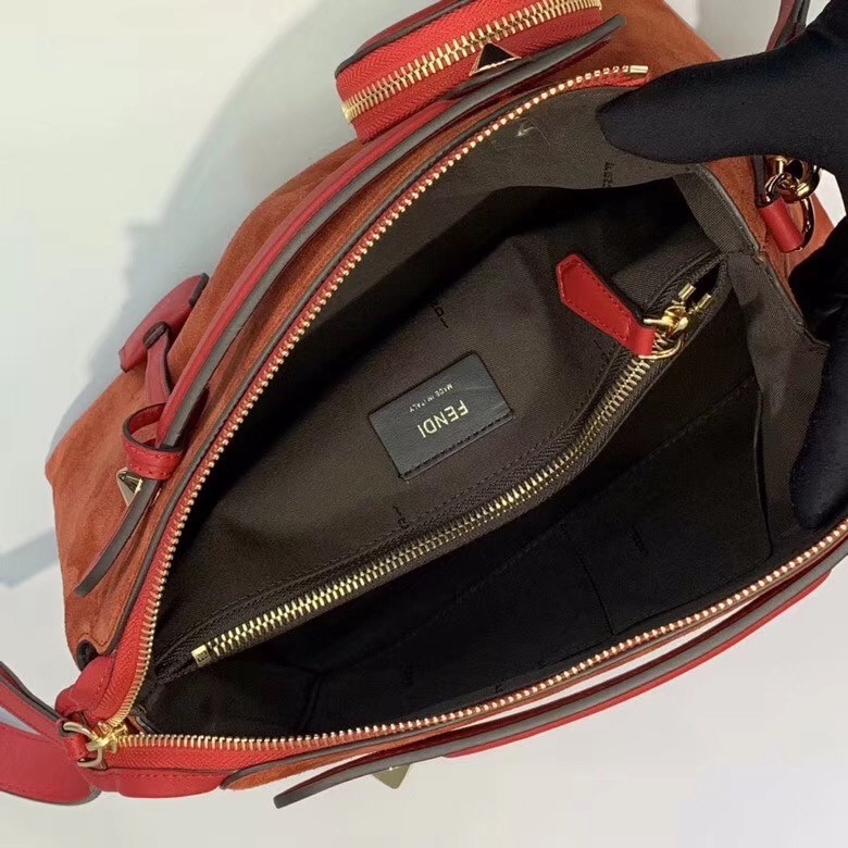 F**di by the way medium bag in piment suede