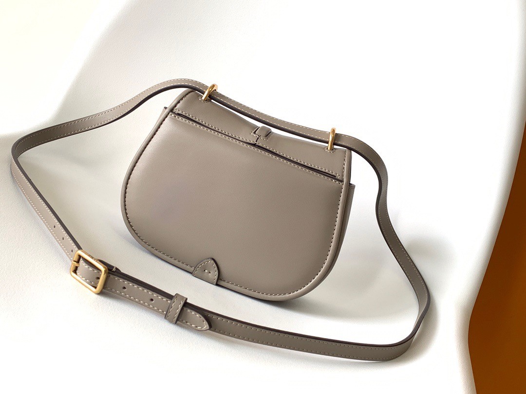 F**di c’mon small bag in grey calfskin