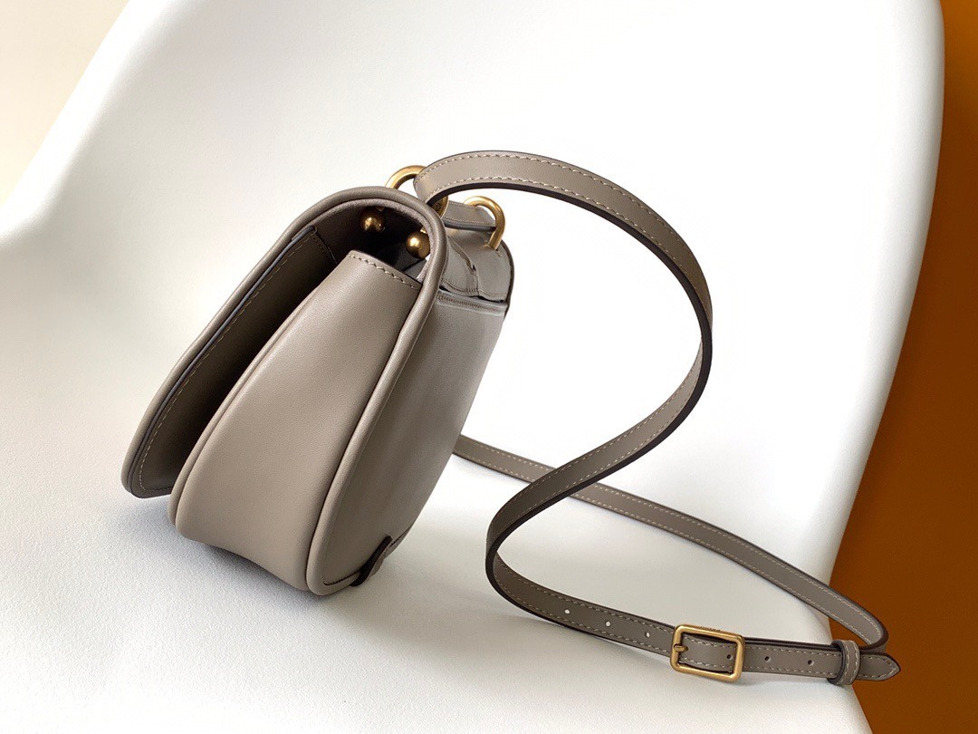 F**di c’mon small bag in grey calfskin