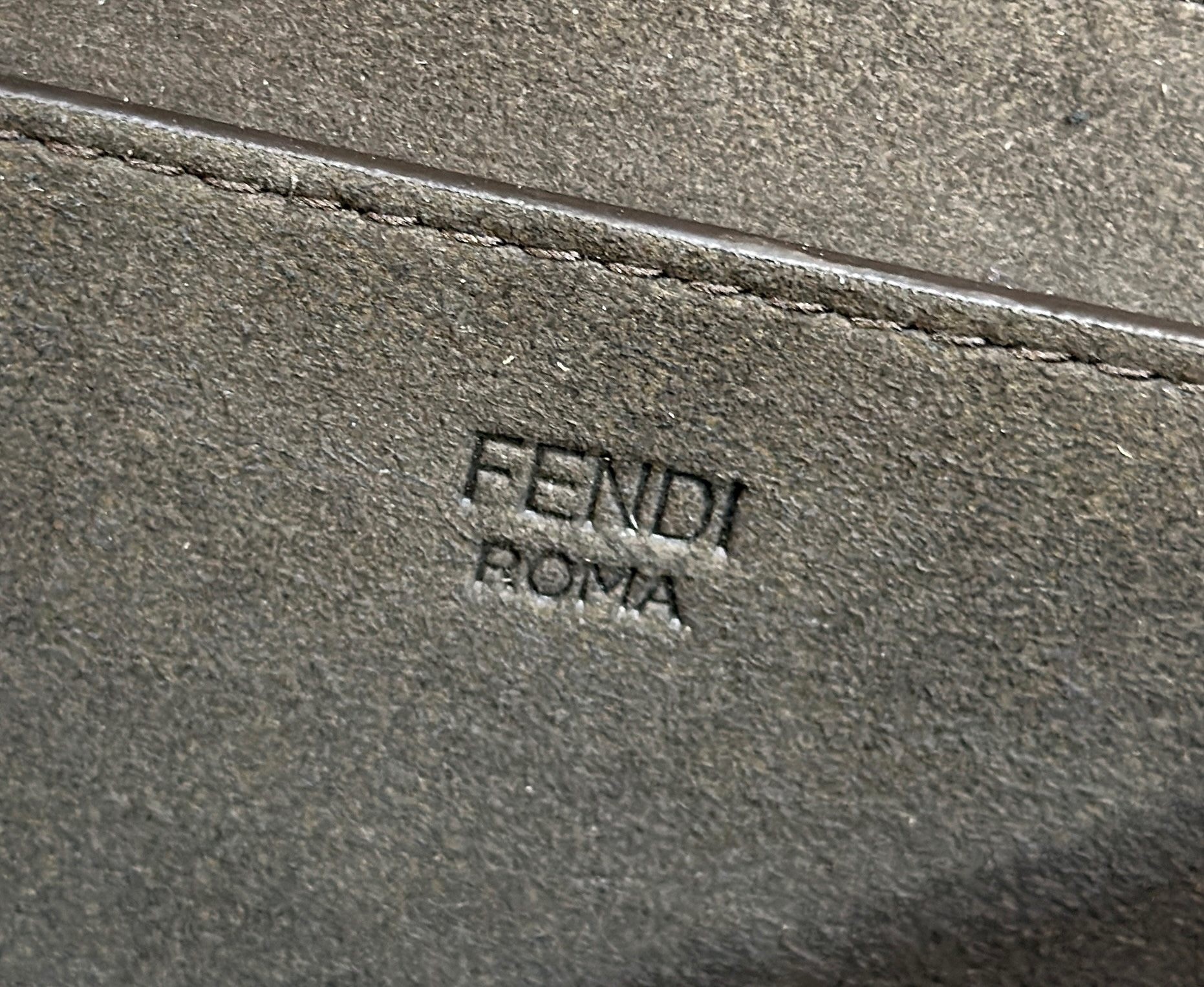 F**di c’mon small bag in ff jacquard fabric