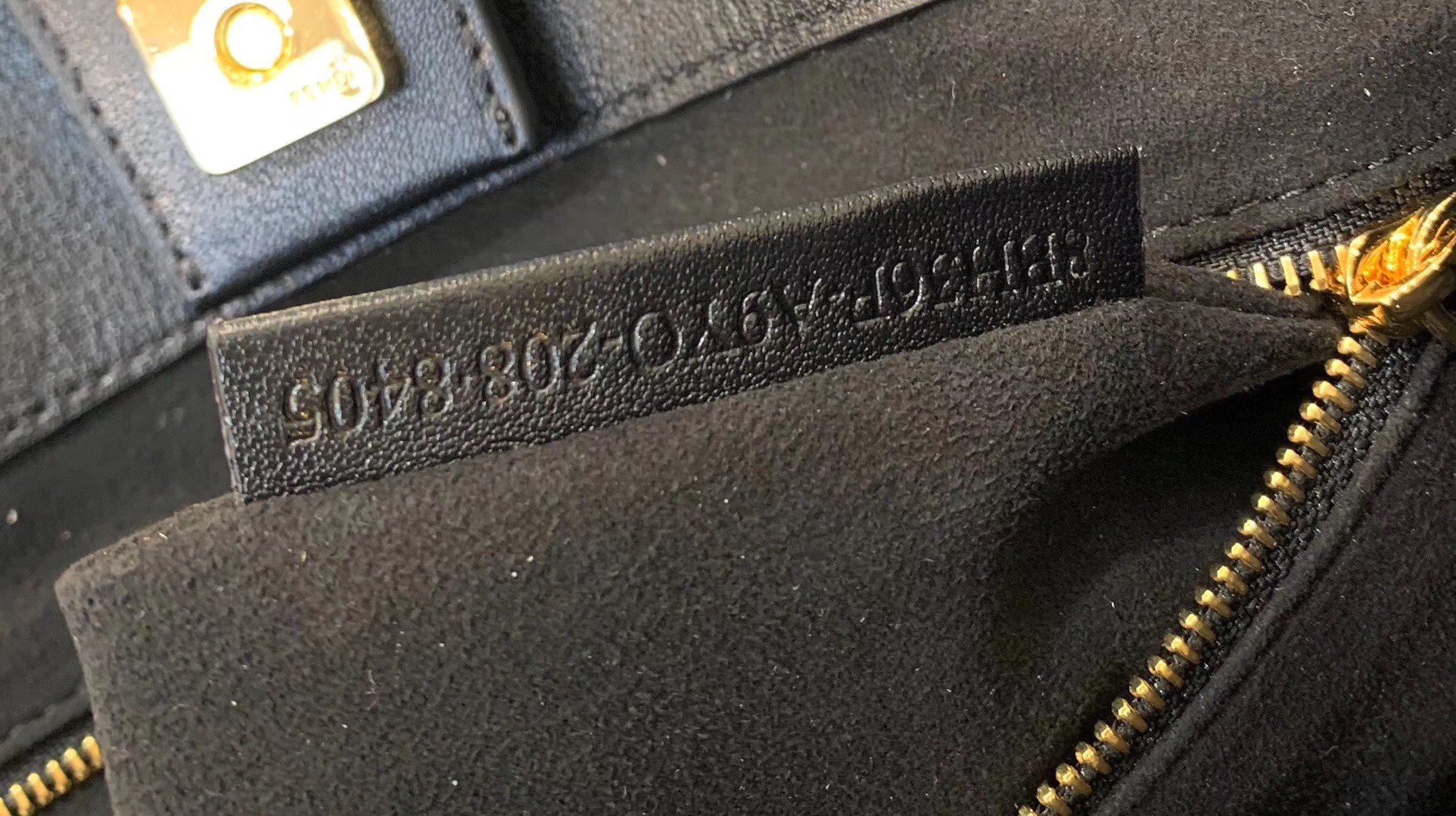 F**di ff tote small bag in black calfskin