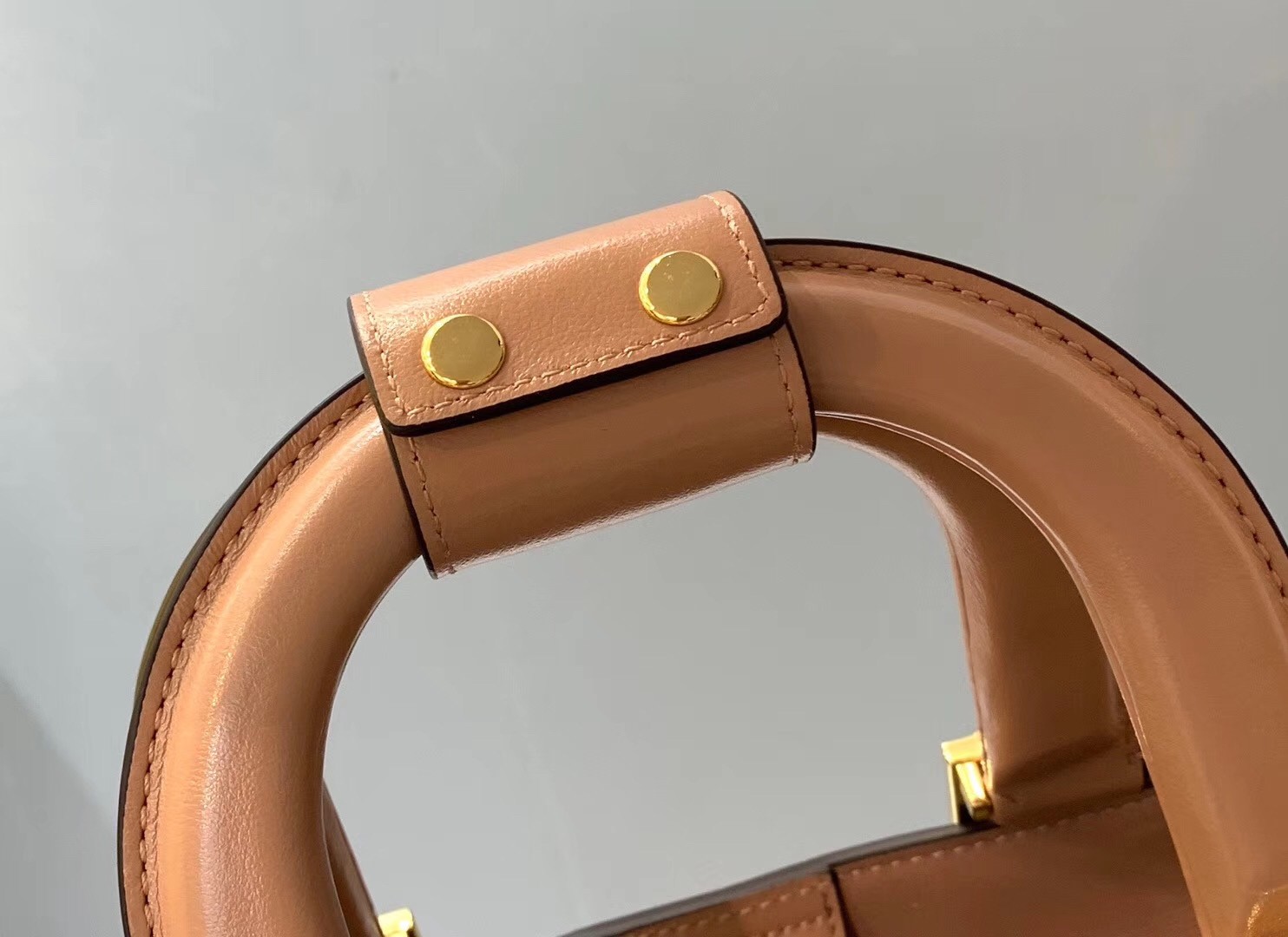 F**di ff tote small bag in pink calfskin
