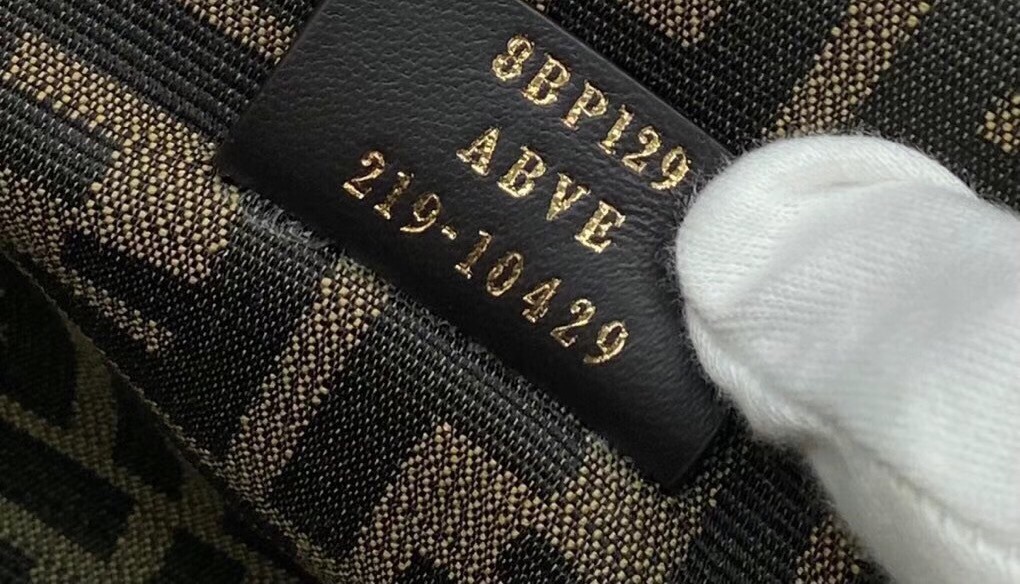 F**di small first bag in natural python leather