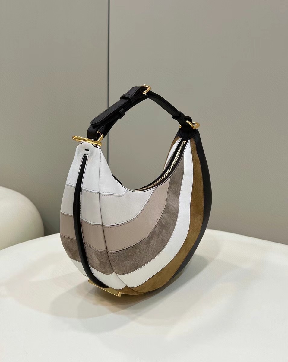 F**di F**digraphy small hobo bag in inlaying leather