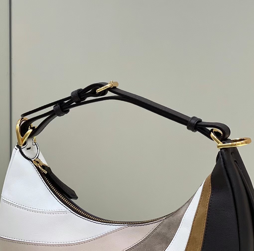 F**di F**digraphy small hobo bag in inlaying leather
