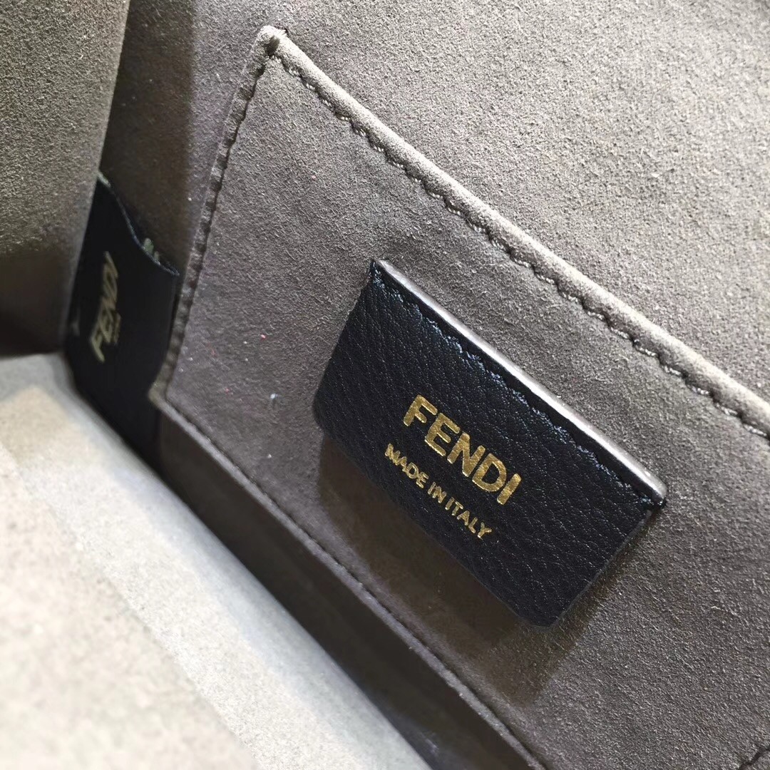 F**di small kan i f bag in red calfskin