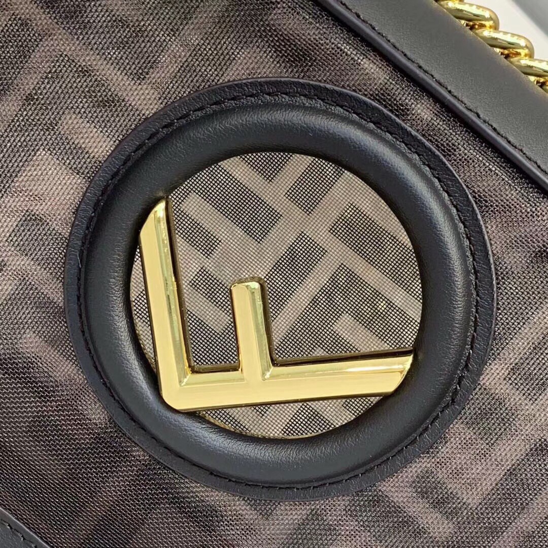 F**di kan i f shoulder bag in tech mesh
