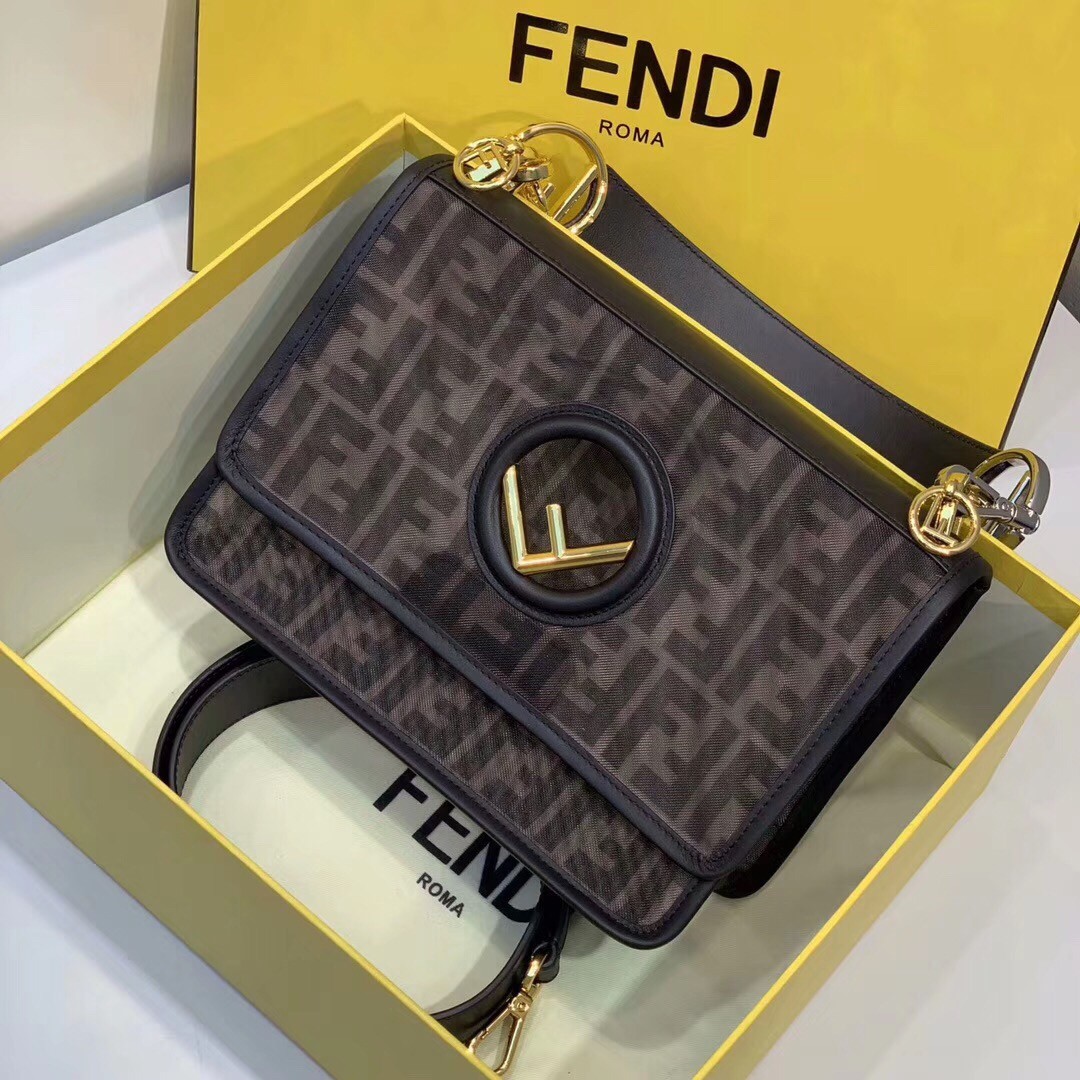 F**di kan i f shoulder bag in tech mesh