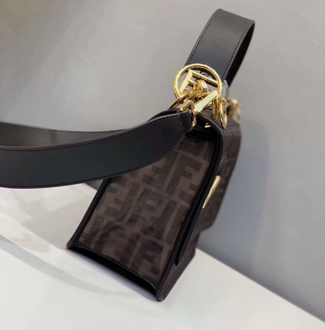 F**di kan i f shoulder bag in tech mesh