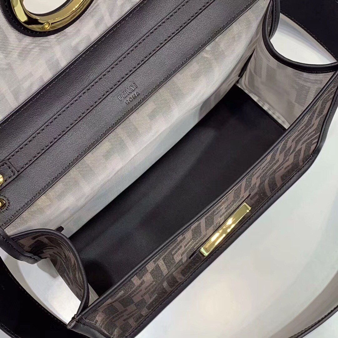F**di kan i f shoulder bag in tech mesh